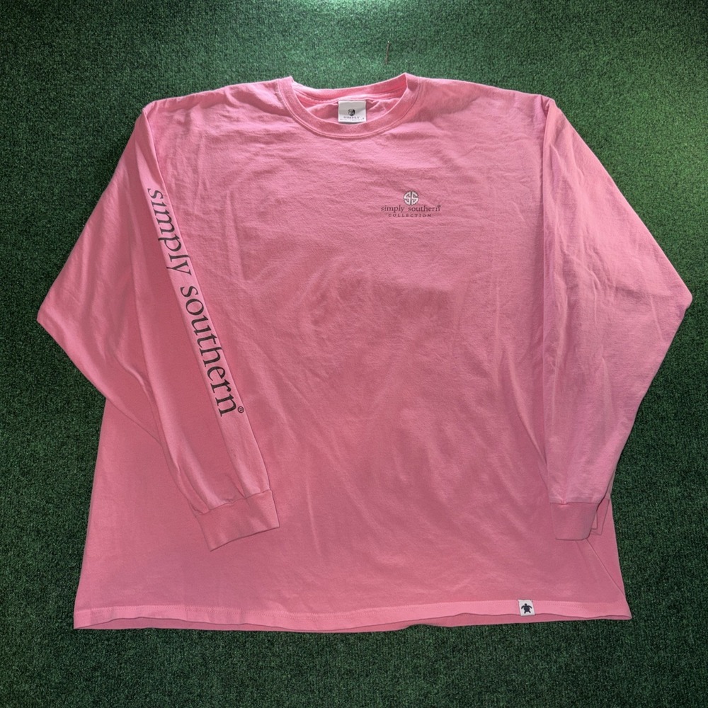 Simply Southern Long Sleeve T Shirt Women's 2XL Pink Graphic T